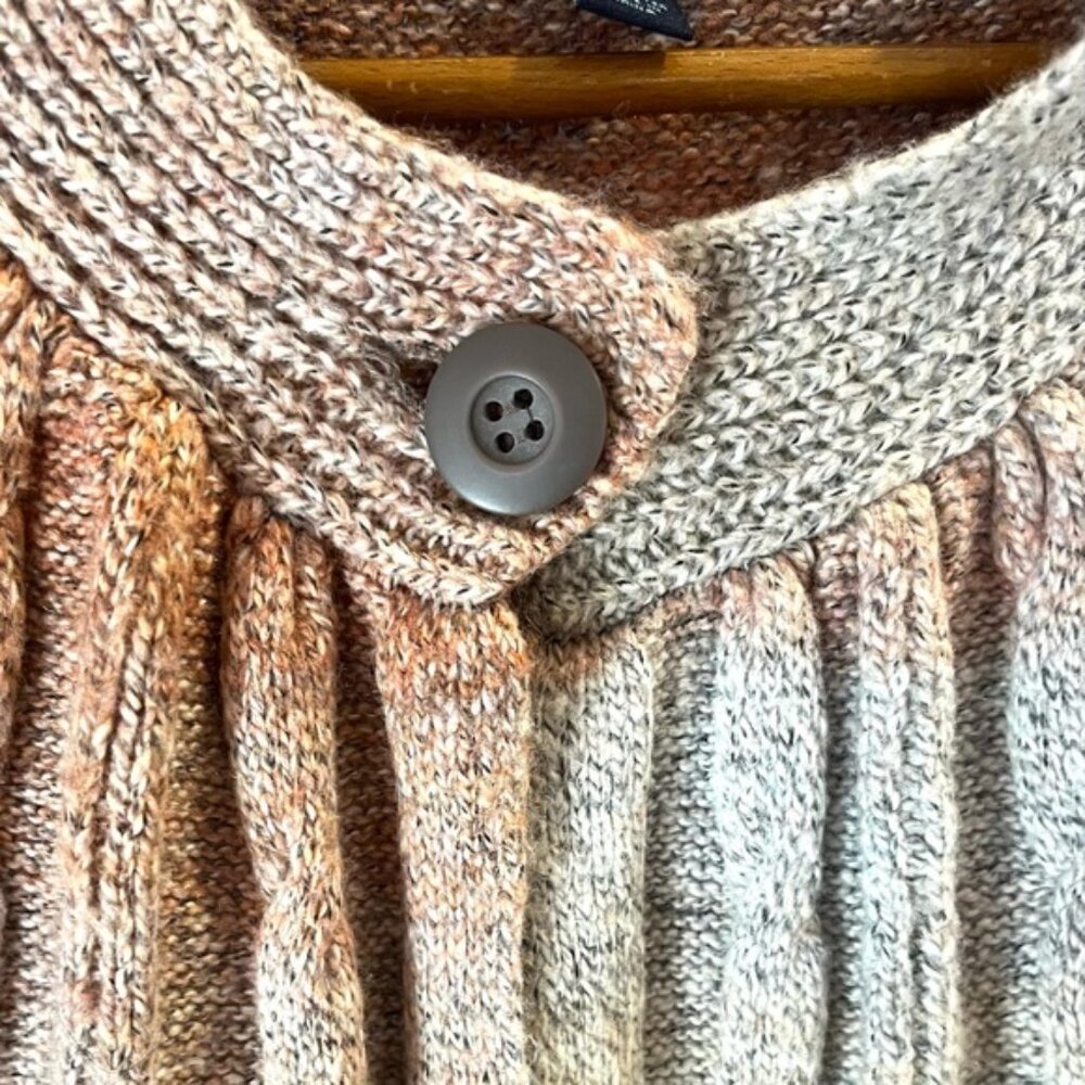 Westbound Petites Open Front Knit Cardigan Sweater Multicolor Ombre Size XLP - Picture 3 of 8